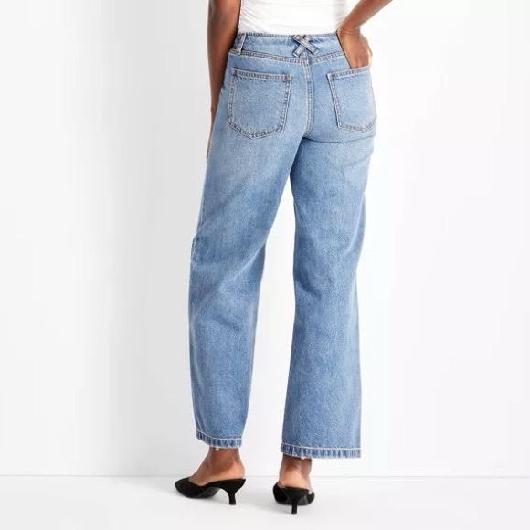 Mid-Rise Wide Leg Jeans - Future Collective - Medium Wash, 6 - Picture 2 of 3